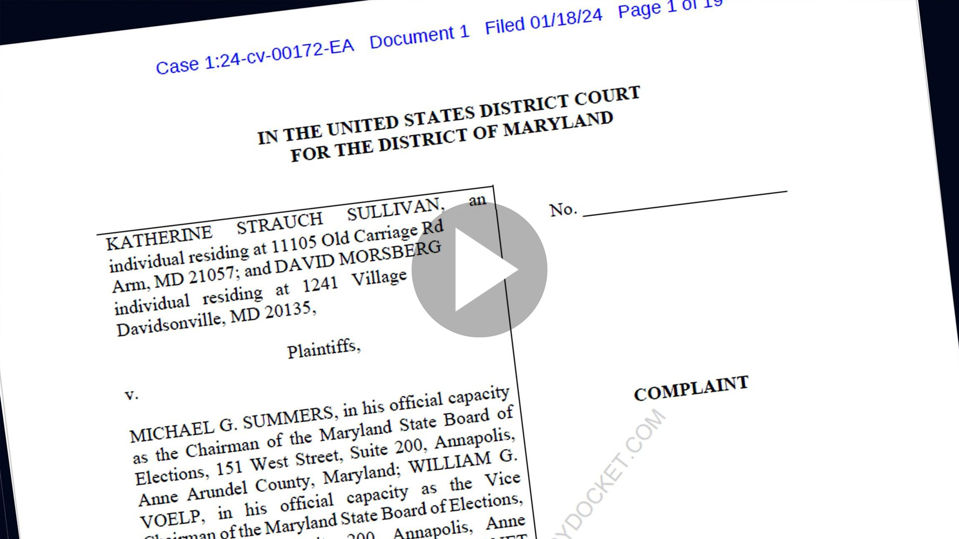 United Sovereign Americans Joins Lawsuit With Maryland Election ...